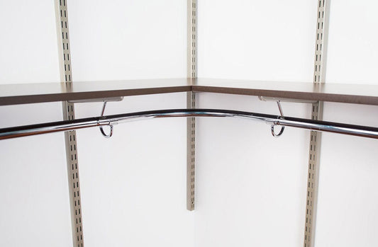 freedomRail Closet System Corner Rounder - Chrome